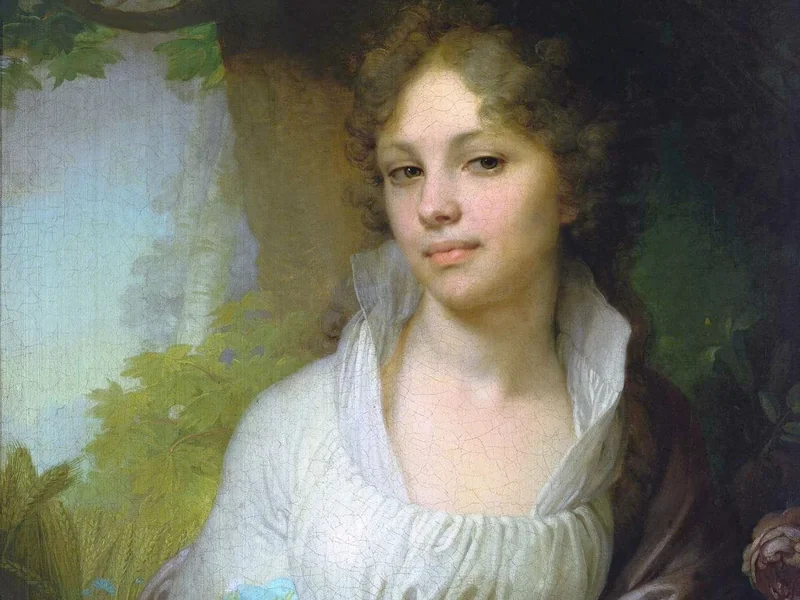 1757-Vladimir Lukič Borovikovskij - Ritratto di Marija Lopuchina